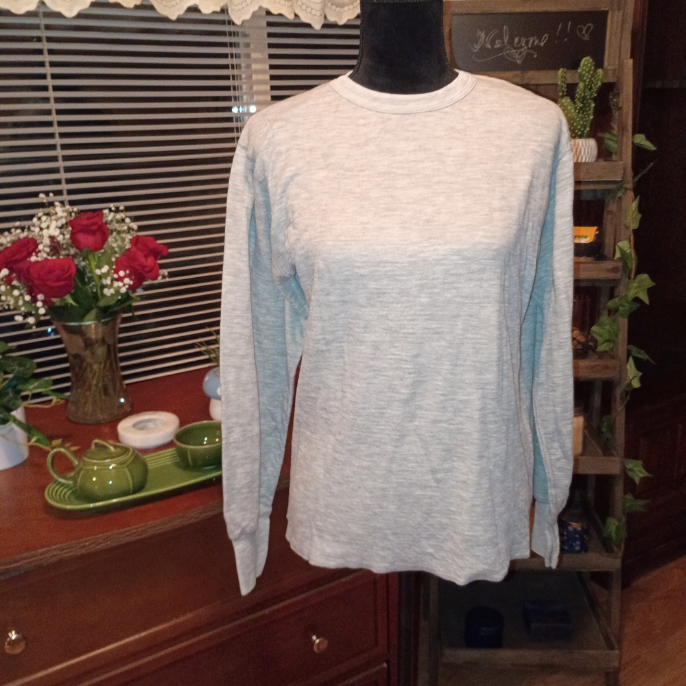 Morgan Miller Light Gray Long Sleeve Top